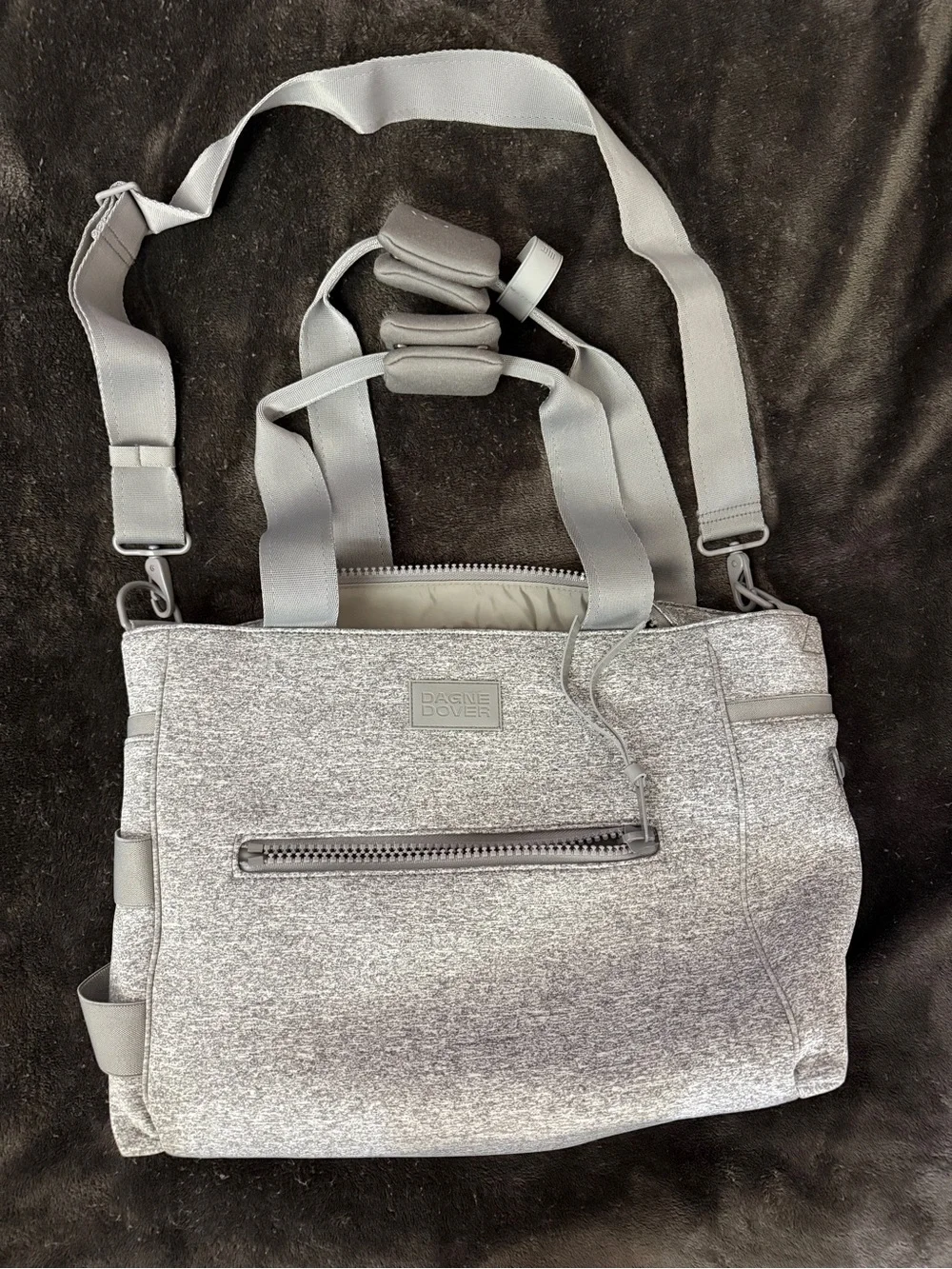 Heather Gray Dagne Dover Wade Tote Diaper Bag